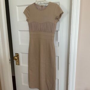 SUSANA MONACO Camel Wool Dress